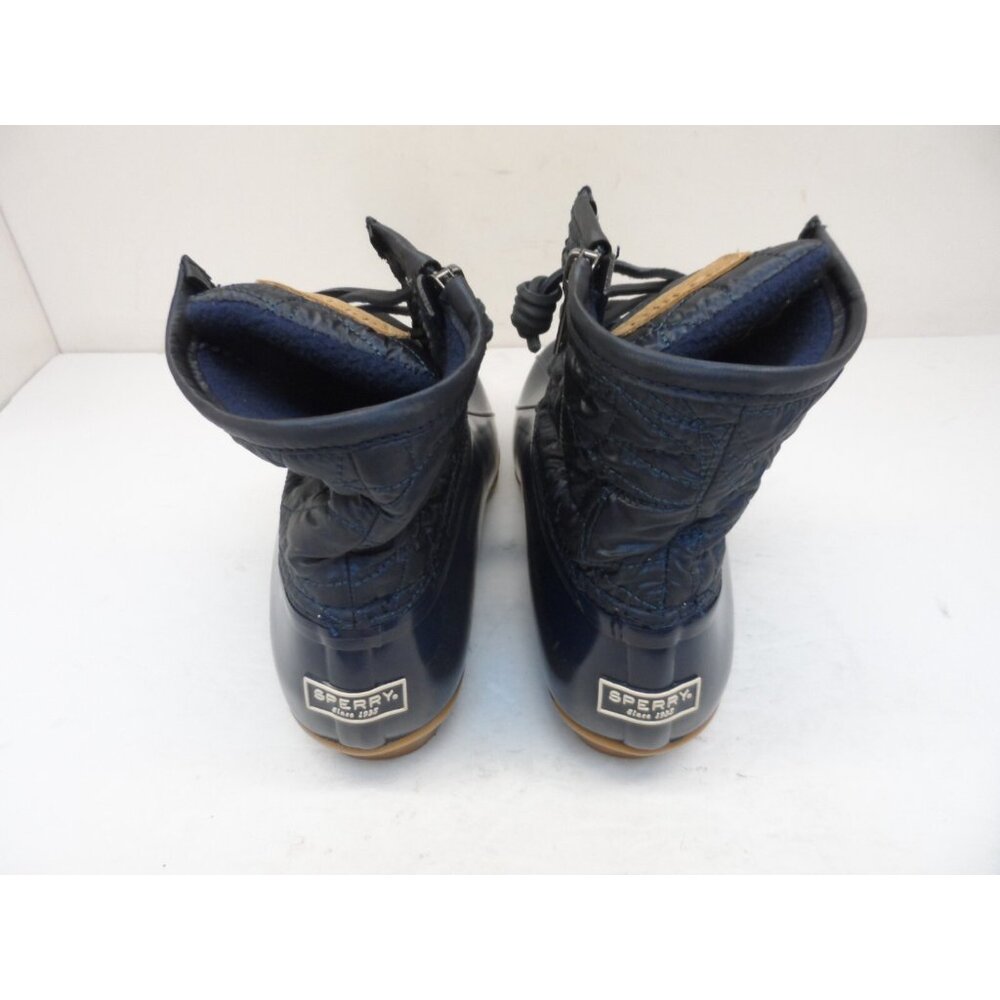 Sperry Women's STS82681 Saltwater Nylon Quilt Rain Boot Navy Size 8M - Picture 3 of 9